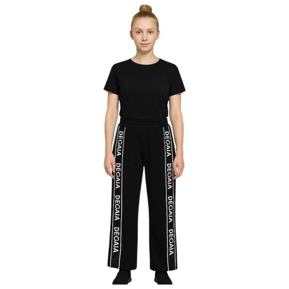 Degaia Italy XXS-XS Black Logo Graphic Sweatpants - Picture 1 of 9